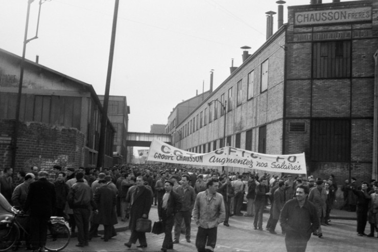 Manifestation des ouvriers Chausson
