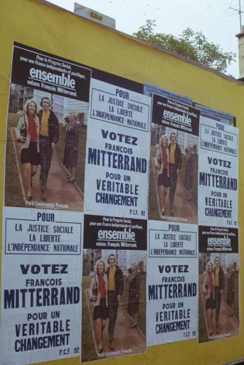 Affiche du PCF en faveur de François Mitterrand