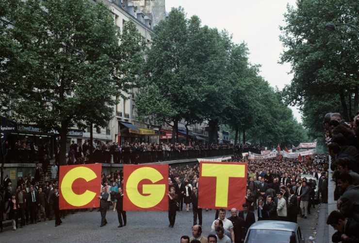 Manifestation, boulevard Saint-Martin